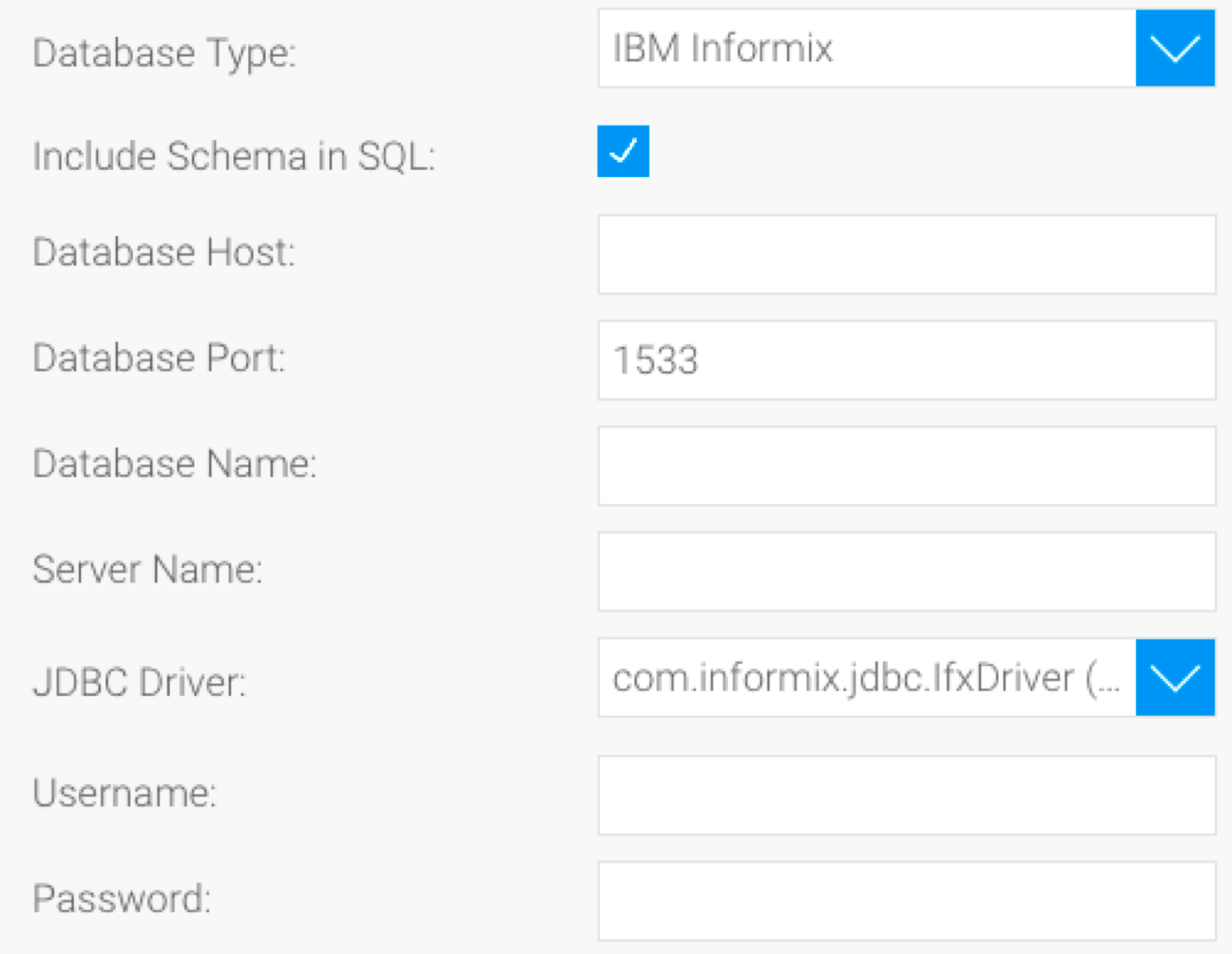 IBM Informix - Yellowfin Guide 7.4 - Global Site